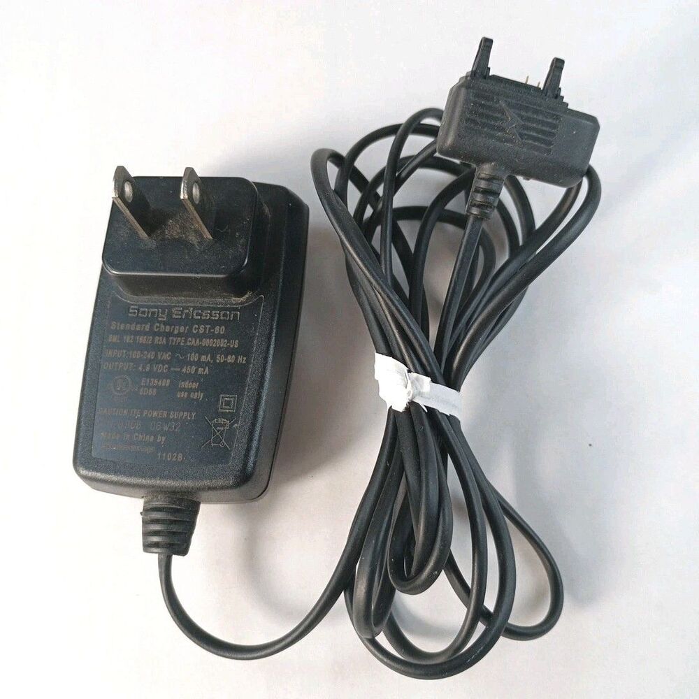 Legacy Sony Ericsson CST-60 AC Power Supply Charger 4.9VDC 450mA Untested‎